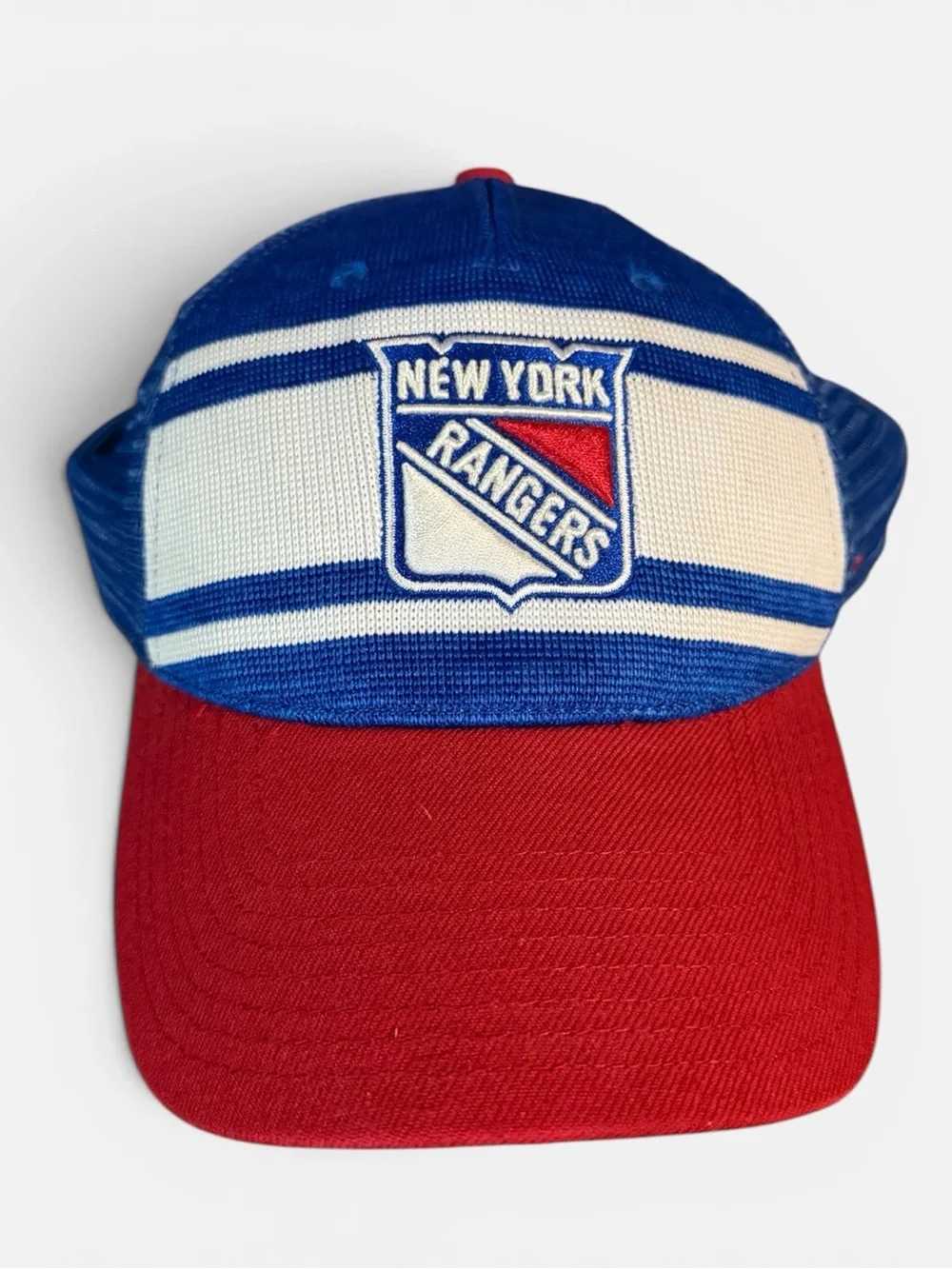 NHL New York Rangers Blue and Red Mesh Snapback Hat
